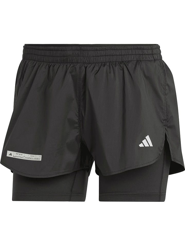 adidas Szorty 2w1 w kolorze czarnym do biegania rozmiar: XS