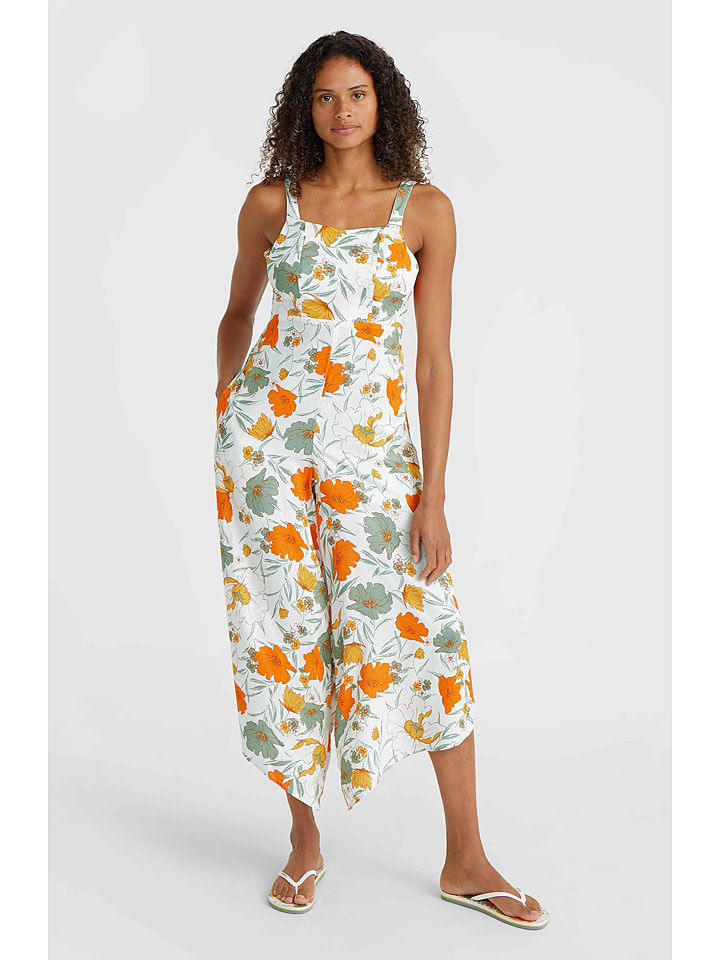 O'Neill Kombinezon "Alba" w kolorze białym ze wzorem rozmiar: M