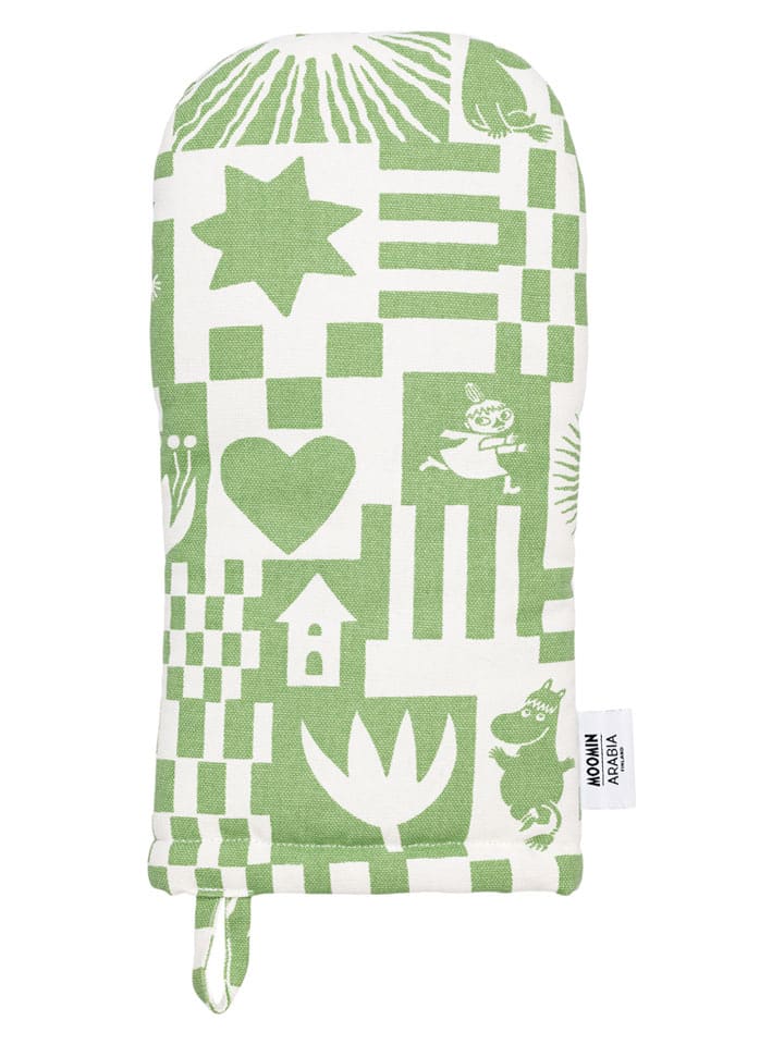 Moomin Rękawica kuchenna "Party" w kolorze zielonym - 34 x 15 cm rozmiar: onesize