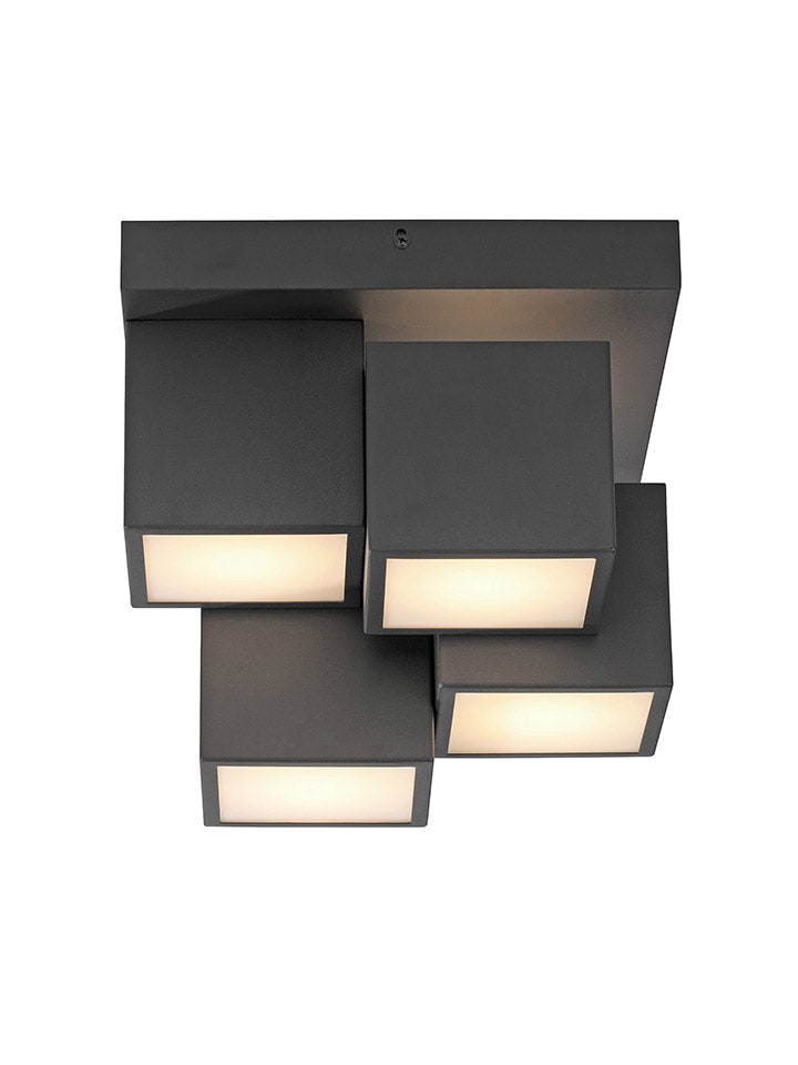 Just Light Lampa sufitowa LED w kolorze czarnym - 30 x 30 cm rozmiar: onesize