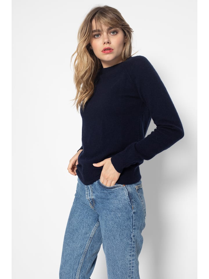 Perfect Cashmere Kaszmirowy sweter "Wilma" w kolorze granatowym rozmiar: M