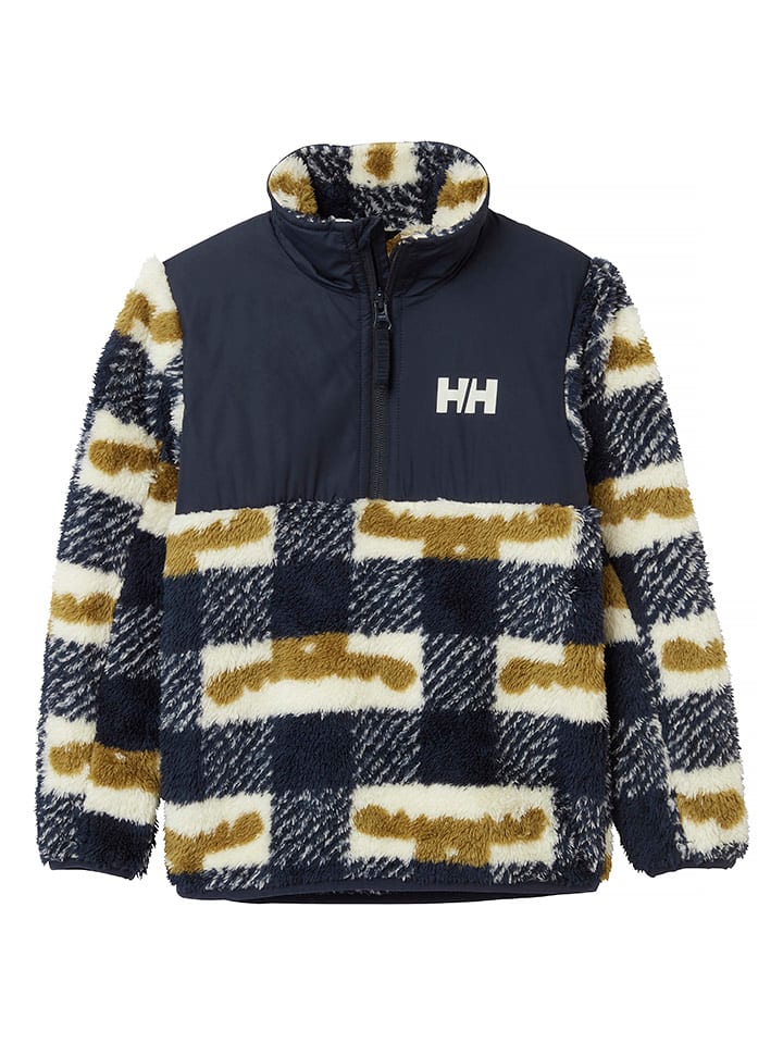 Helly Hansen Bluza polarowa "Champ" w kolorze granatowo-jasnobrązowym rozmiar: 104