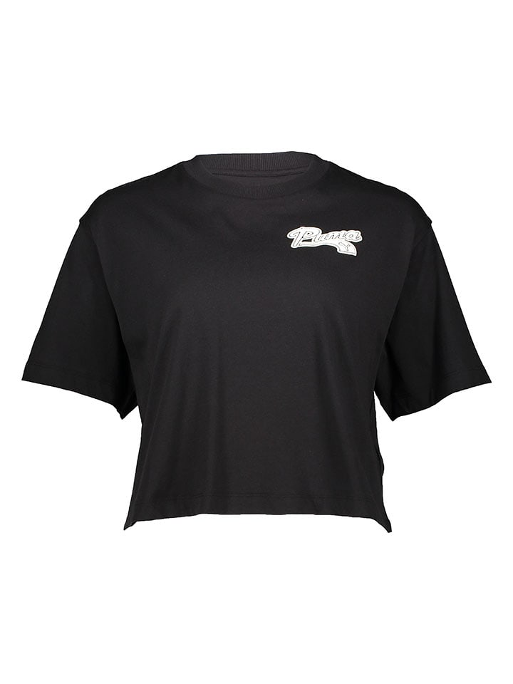 Puma Koszulka "Script" w kolorze czarnym rozmiar: M