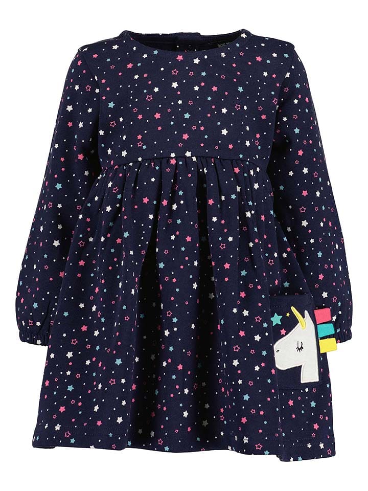 Blue Seven Sukienka dresowa w kolorze granatowym rozmiar: 68