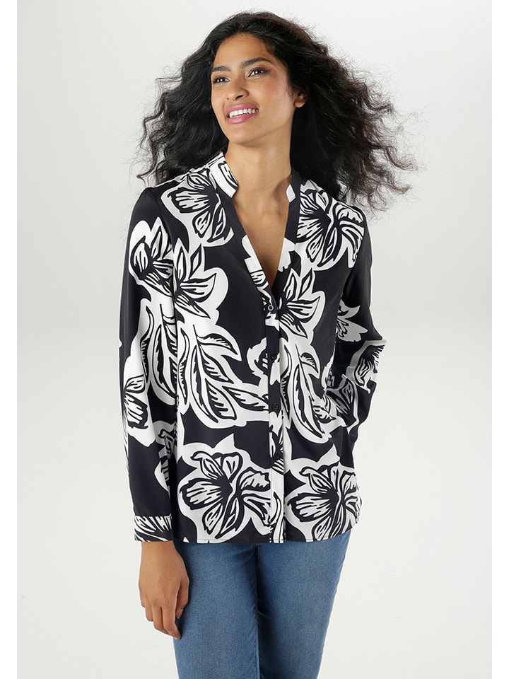 Aniston Bluzka w kolorze czarno-białym rozmiar: 46