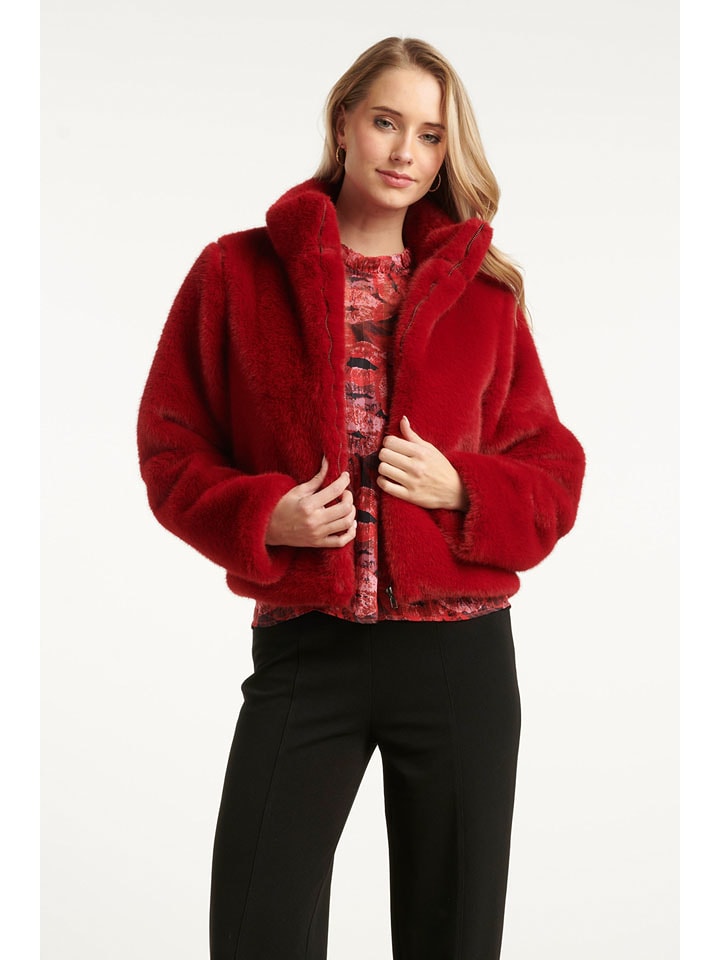 Smashed Lemon Kurtka przejściowa w kolorze czerwonym rozmiar: XXL