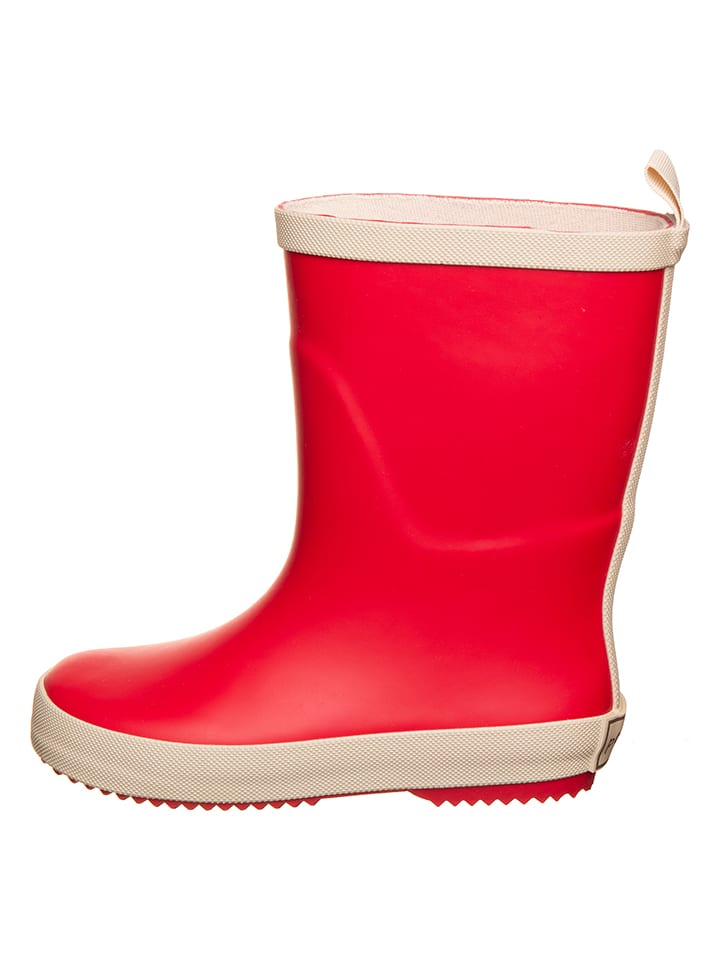 POM POM Kalosze "Solid" w kolorze czerwono-beżowym rozmiar: 27