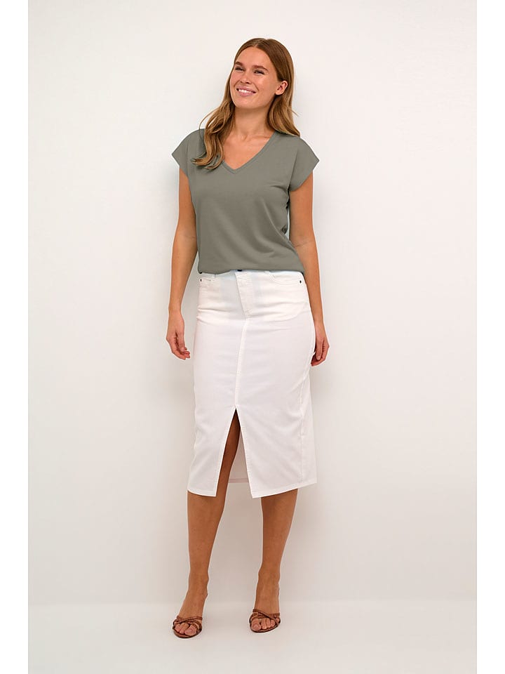 Kaffe Koszulka "Lise" w kolorze szarym rozmiar: L