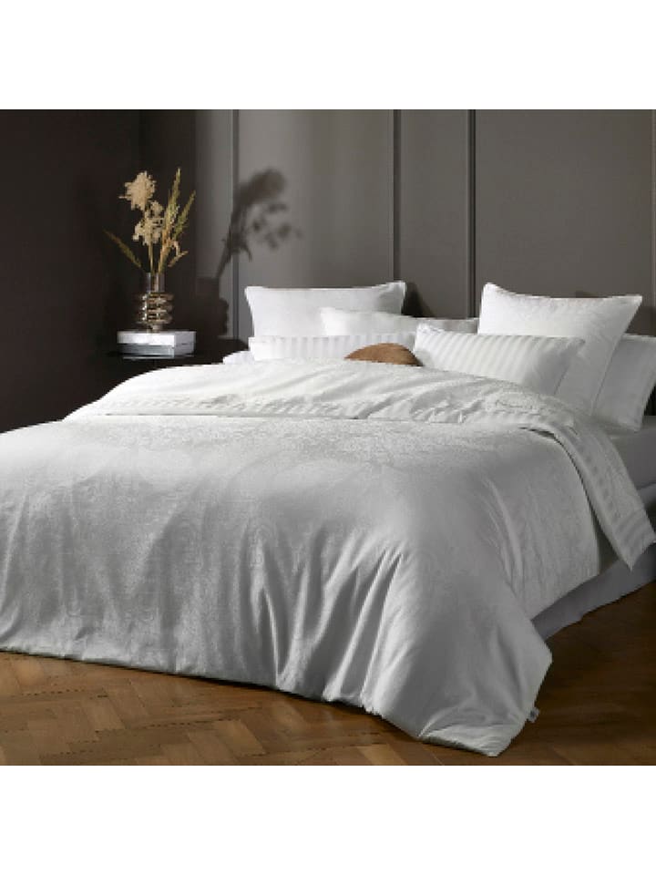 CXL by Christian Lacroix Satynowa poszewka w kolorze białym na poduszkę rozmiar: 80x80 cm