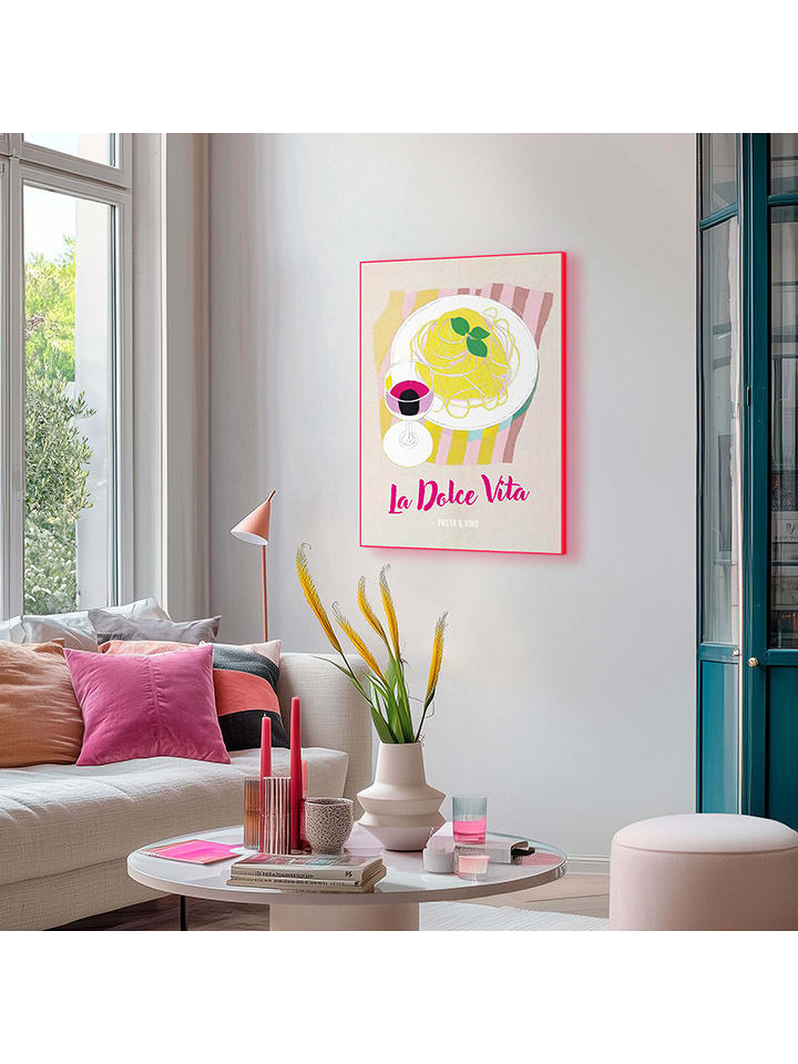 Orangewallz Druk artystyczny "La Dolce Vita" w ramce rozmiar: 50x70 cm