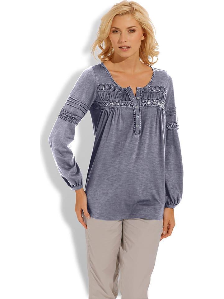 Heine Koszulka w kolorze niebieskim rozmiar: 44