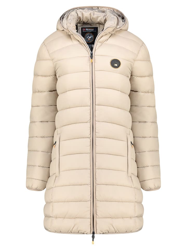 Geographical Norway Płaszcz pikowany "Atikamap" w kolorze kremowym rozmiar: XL