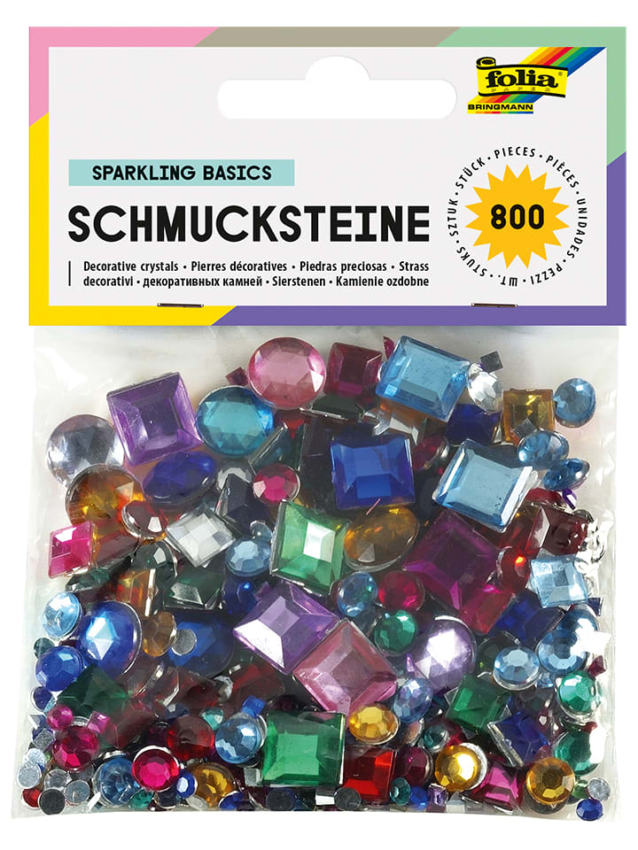 folia PAPER Kamyczki ozdobne (800 szt.) w różnych kolorach rozmiar: onesize