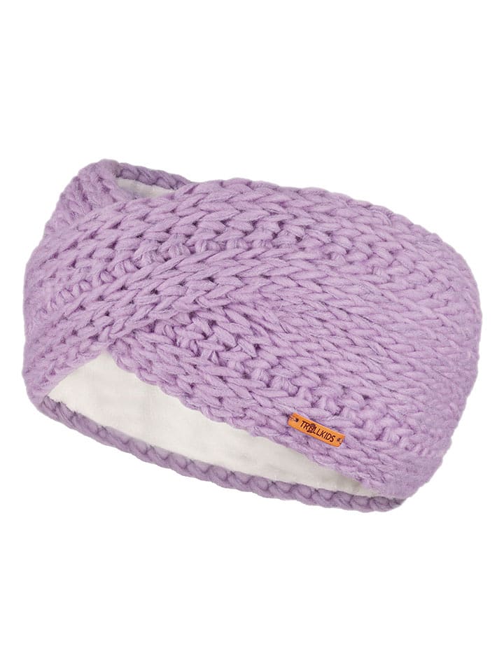Trollkids Opaska "Winter" w kolorze fioletowym na czoło rozmiar: 48-52 cm