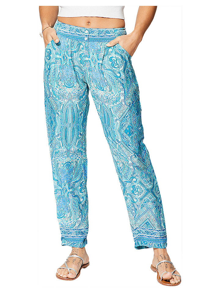 Ipanima Spodnie w kolorze błękitno-białym rozmiar: 38/40