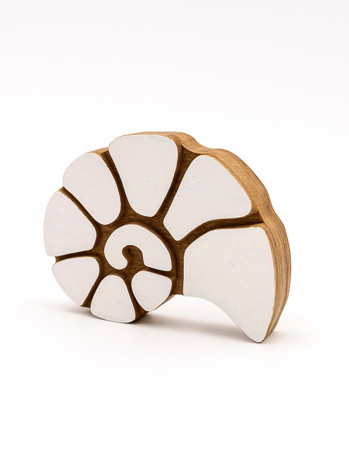 Samimi Stempel "Snail" w kolorze jasnobrązowo-białym - 3 x 6 cm rozmiar: onesize