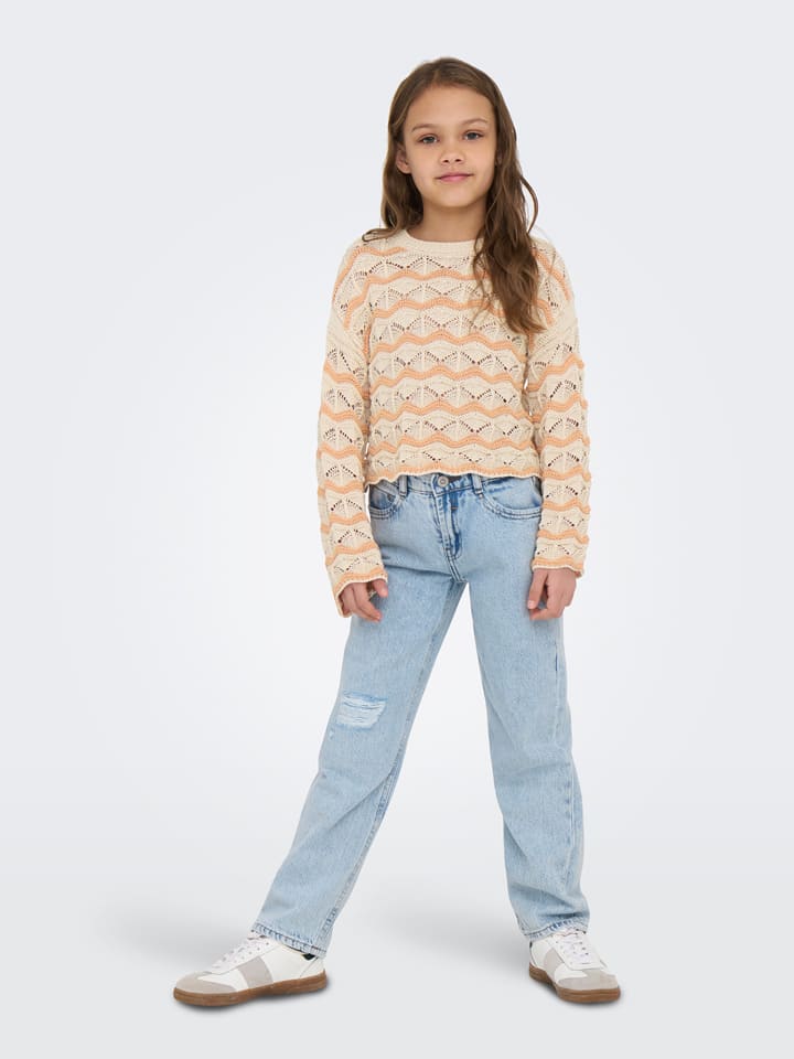 KIDS ONLY Sweter w kolorze beżowym rozmiar: 122/128