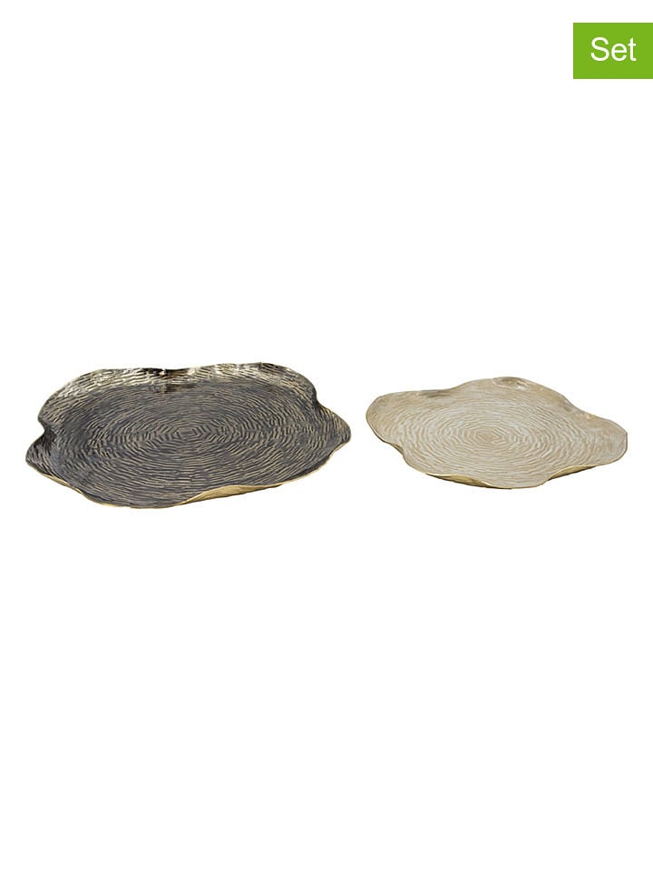 Anticline Półmiski (2 szt.) w kolorze złoto-kremowo-czarnym rozmiar: onesize