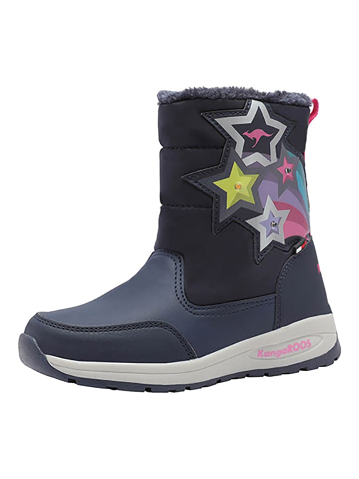 Kangaroos Kozaki zimowe "Halo RV RTX" w kolorze granatowym ze wzorem rozmiar: 26