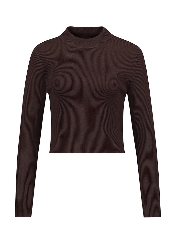 Stitch & Soul Koszulka w kolorze ciemnobrązowym rozmiar: XL