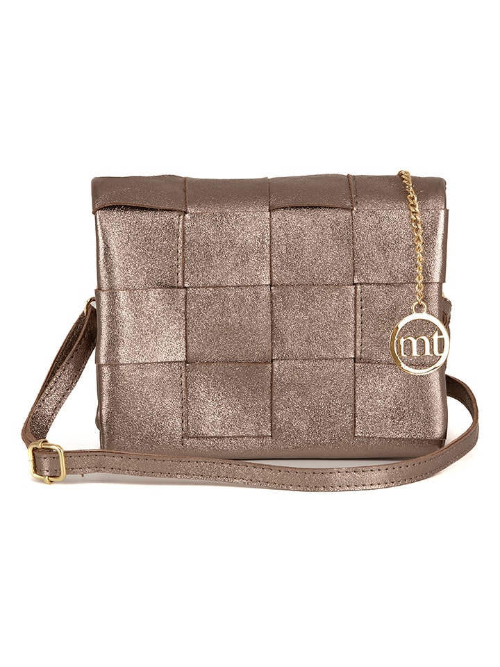 Mia Tomazzi Skórzana torebka "Empoli" w kolorze brązowym - 23 x 17 x 5 cm rozmiar: onesize