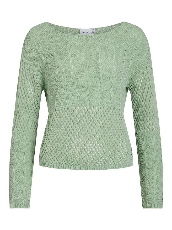 Vila Sweter "Efine" w kolorze jasnozielonym rozmiar: XL