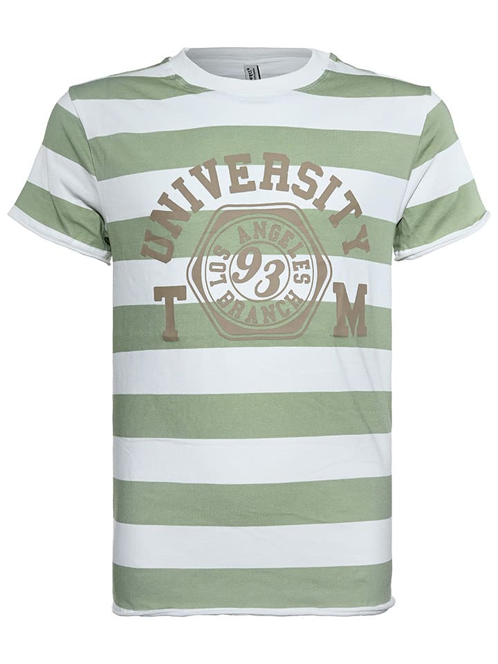 Blue Effect Koszulka w kolorze zielono-białym rozmiar: 164