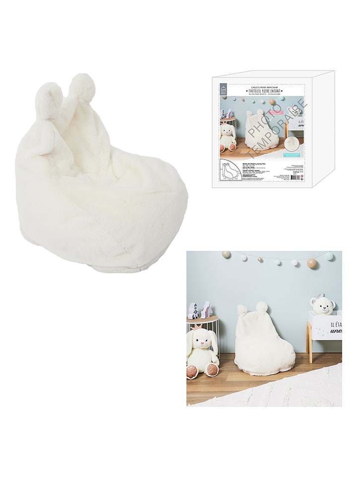 The Home Deco Kids Siedzisko w kolorze białym - 40 x 54 x 50 cm rozmiar: onesize