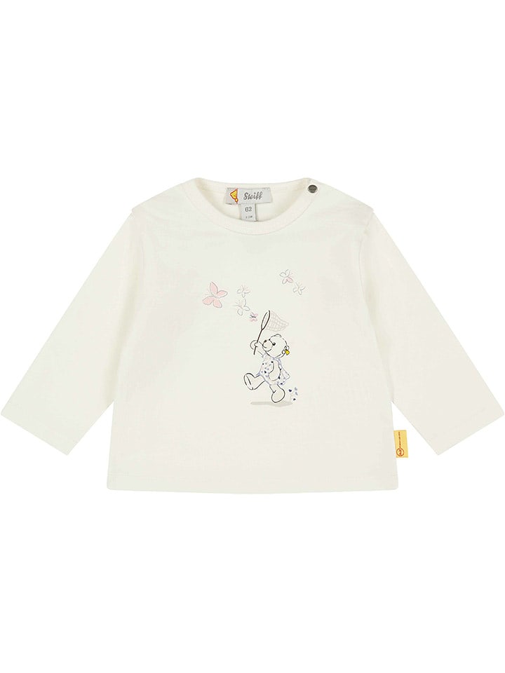 Steiff Koszulka w kolorze białym rozmiar: 86