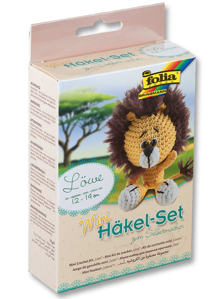 folia PAPER Mini zestaw "Lion" do szydełkowania - 8+ rozmiar: onesize
