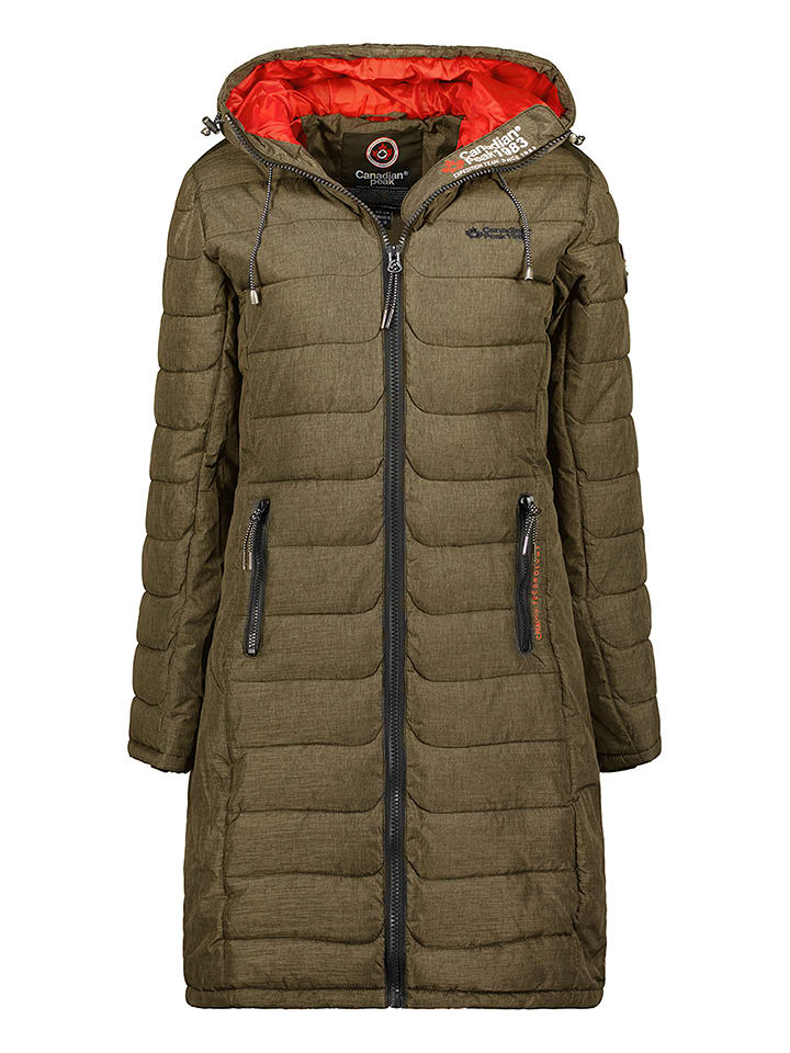 Canadian Peak Płaszcz pikowany "Aromeak" w kolorze khaki rozmiar: XXL