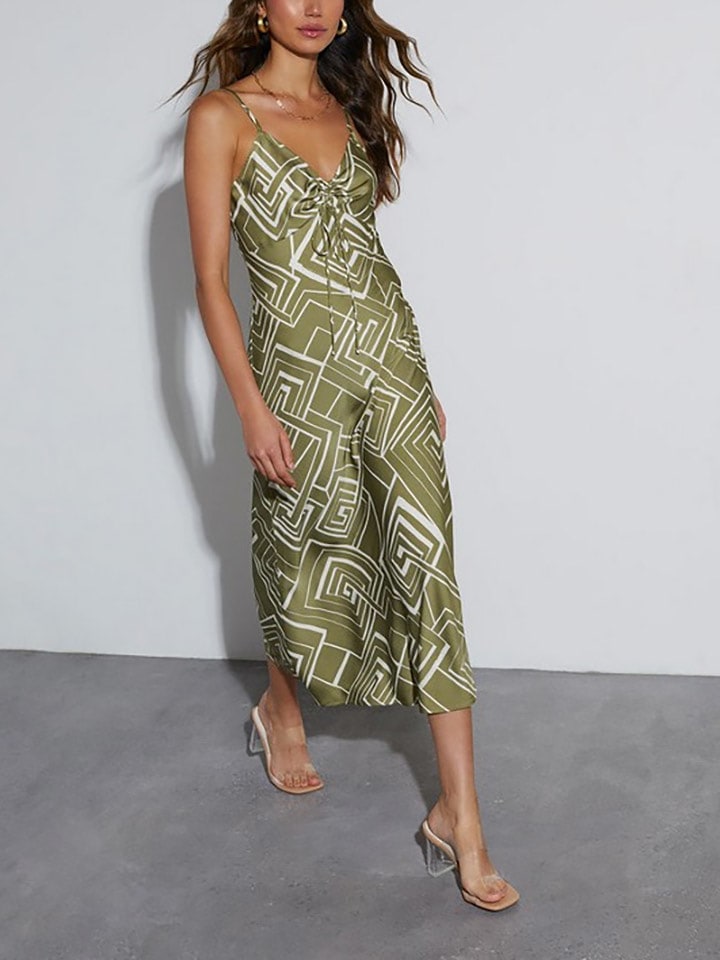 LA Angels Sukienka w kolorze zielono-kremowym rozmiar: XL