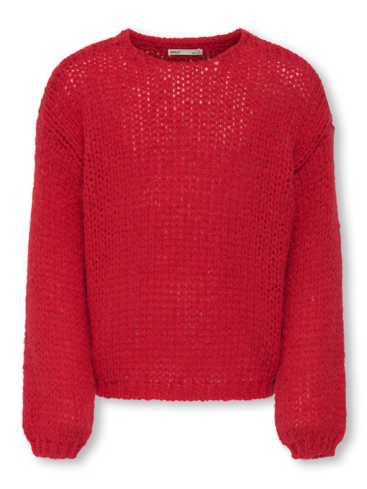 KIDS ONLY Sweter "Nordic" w kolorze czerwonym rozmiar: 146/152