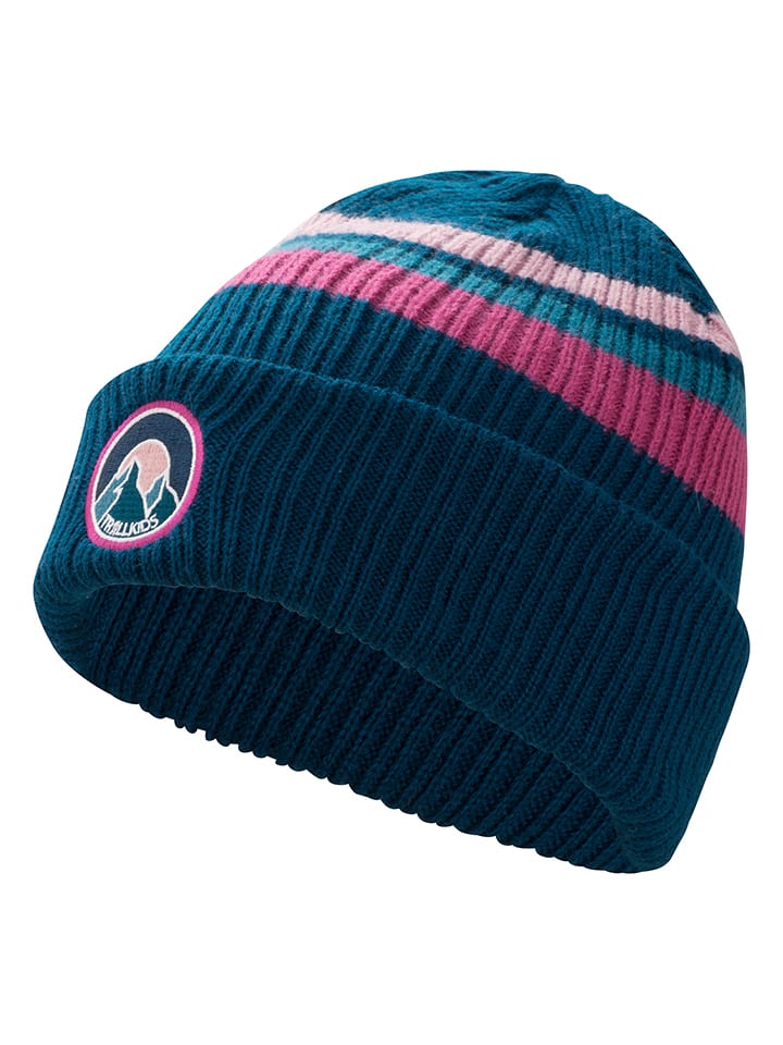Trollkids Czapka beanie "Spitsbergen" w kolorze granatowym rozmiar: 52-56 cm