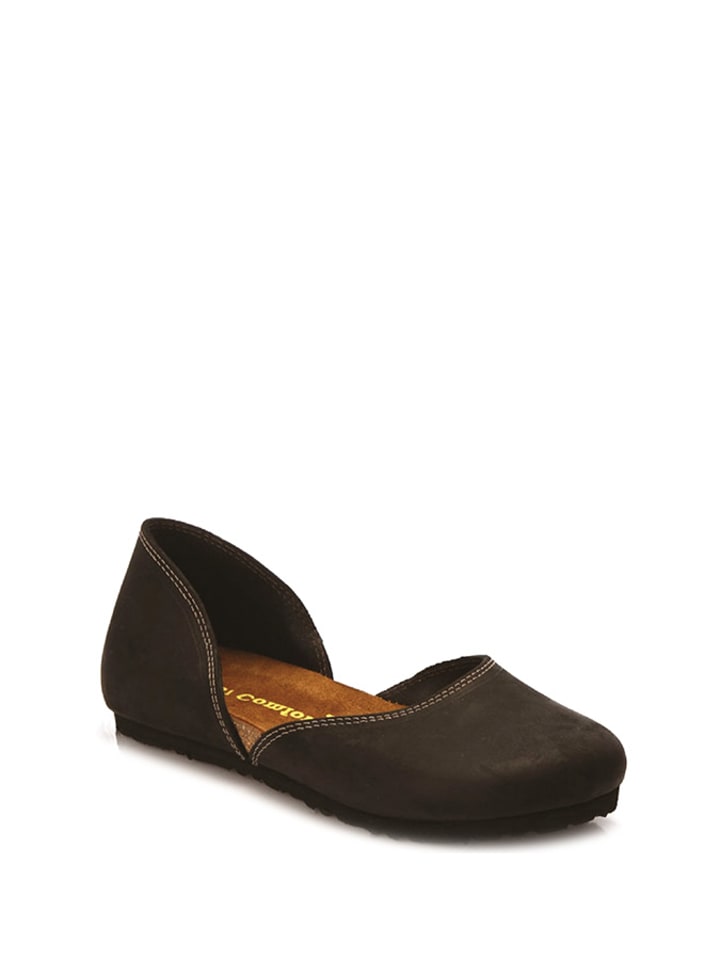 Comfortfusse Skórzane baleriny w kolorze czarnym rozmiar: 37