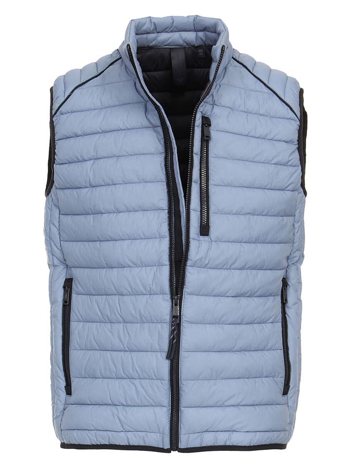 CASAMODA Kamizelka pikowana w kolorze błękitnym rozmiar: L