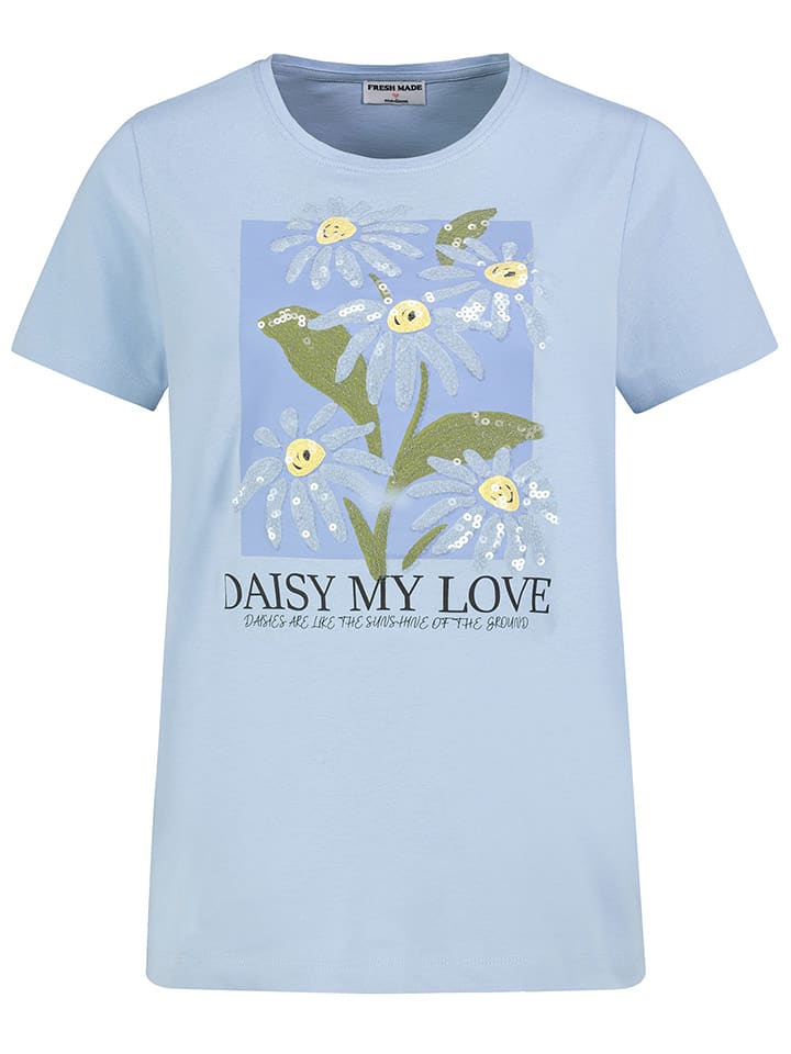 Fresh Made Koszulka w kolorze błękitnym rozmiar: M