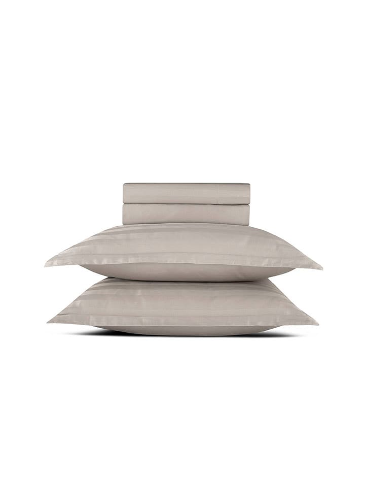 CXL by Christian Lacroix 4-częściowy zestaw satynowy w kolorze szarobrązowym rozmiar: 240x300 cm