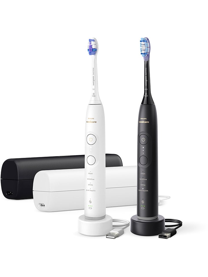 Philips Szczoteczki soniczne (2 szt.) "Sonicare 7100" w kolorze czarno-białym rozmiar: onesize