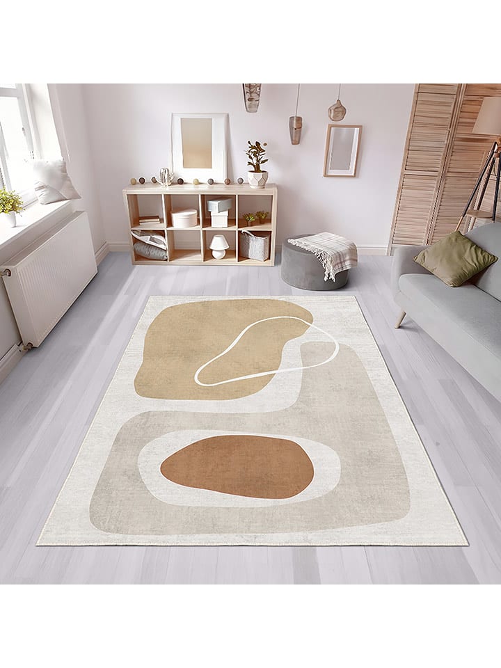 CARPET DIEM Dywan w kolorze beżowo-kremowo-jasnobrązowym rozmiar: 80x120 cm