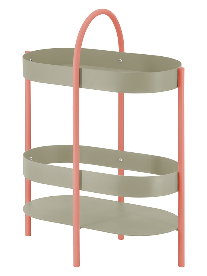 Remember Konsola "Barbara" w kolorze miętowo-koralowym - wys. 72,3 cm rozmiar: onesize