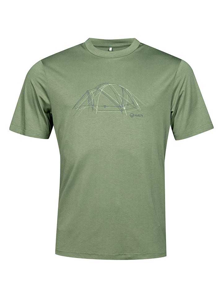 Halti Koszulka "Kalteva" w kolorze zielonym rozmiar: M