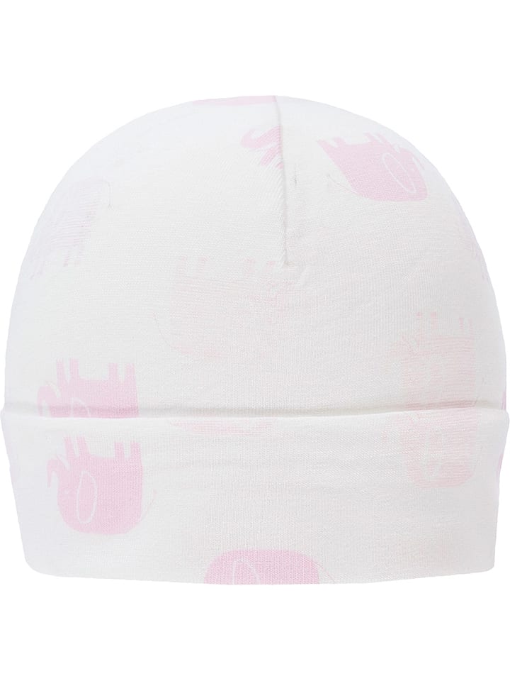 Döll Czapka beanie w kolorze biało-jasnoróżowym rozmiar: 37 cm