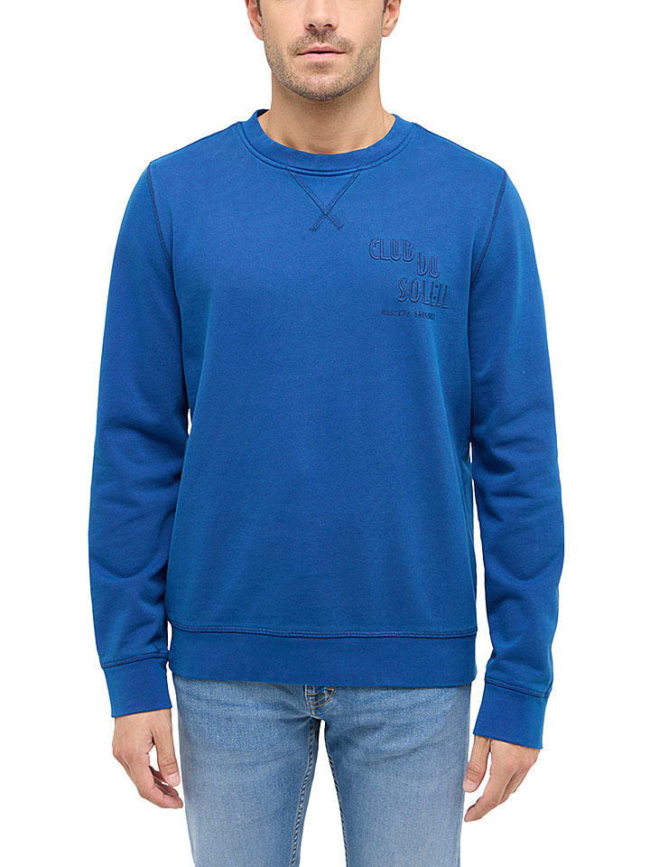 Mustang Bluza w kolorze niebieskim rozmiar: L