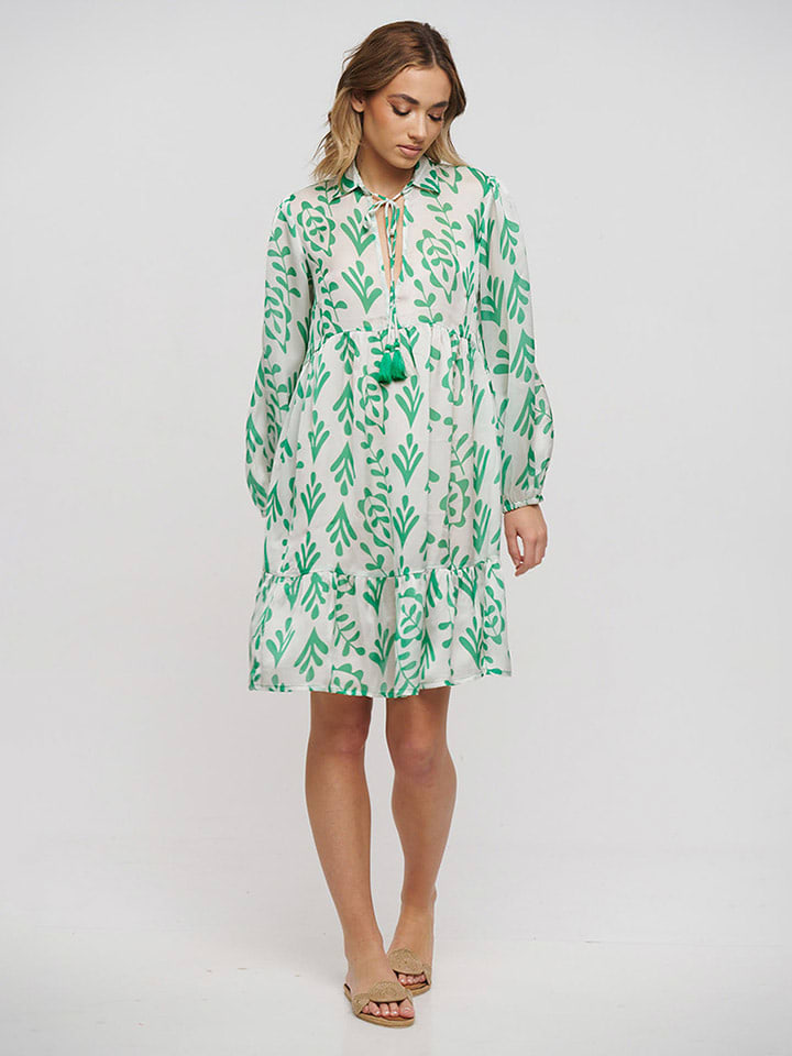 BLE Sukienka w kolorze zielono-białym rozmiar: onesize