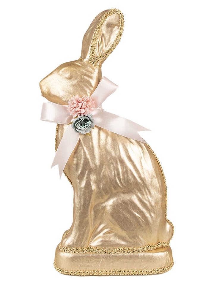 Clayre & Eef Figurka dekoracyjna w kolorze złotym - 22 x 40 x 8 cm rozmiar: onesize