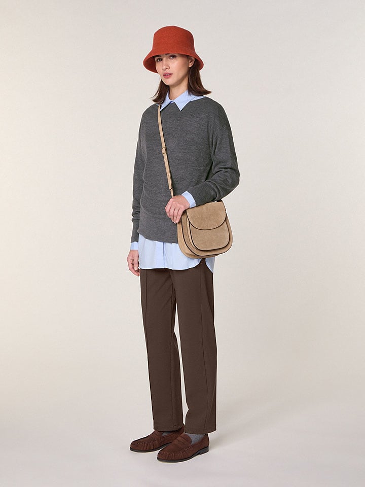 Rodier Wełniany sweter w kolorze szarym rozmiar: XL