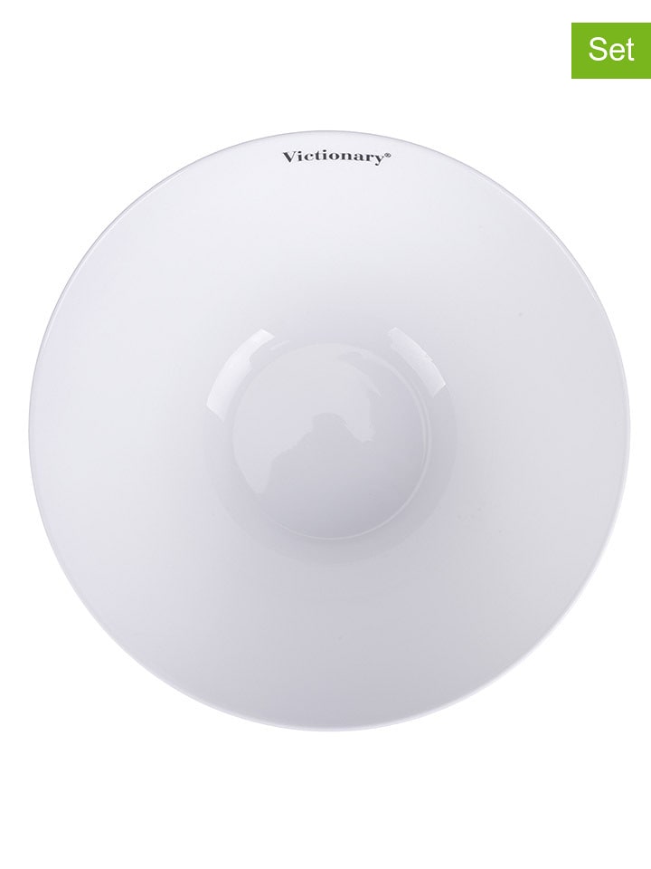 TINTEUNICHE Miski (6 szt.) "Victionary" w kolorze białym - wys. 11 x Ø 24 cm rozmiar: onesize