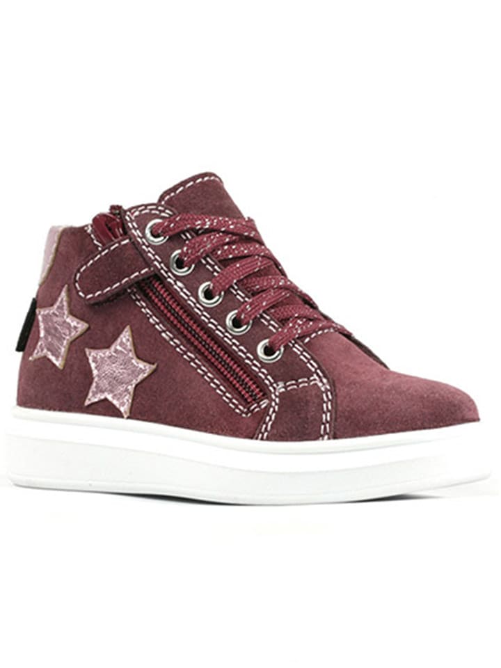 Richter Shoes Skórzane sneakersy "Alessa" w kolorze ciemnoczerwonym rozmiar: 29