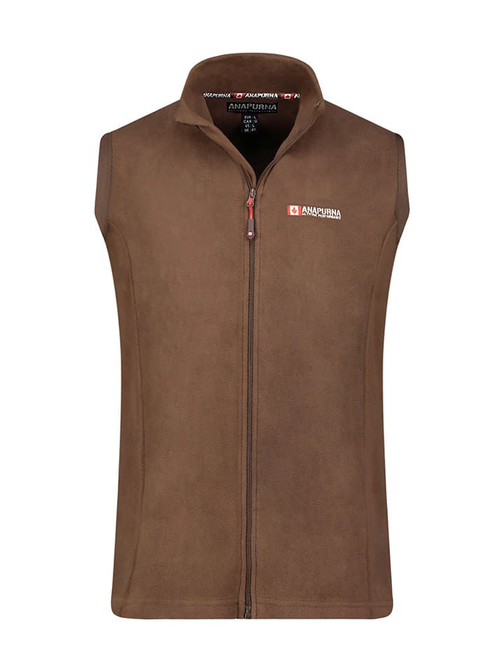ANAPURNA Kamizelka polarowa "Vugana" w kolorze brązowym rozmiar: XXL